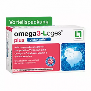 Омега 3+ Е + астаксантин Omega3-Loges plus 120кап.