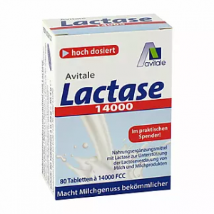 Фермент лактаза Avitale Lactase 14000 FCC, 80шт.
