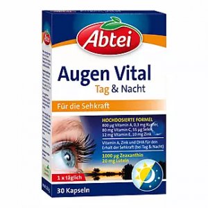 Комплекс для глаз Abtei Eye Vital (лютеин, зеаксантин, омега-3, витамины и минералы)30шт.