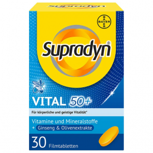 Витаминно-минеральный комплекс Супрадин + Женьшень + Олива Supradyn Vital 50+ ,30кап.
