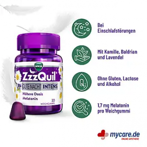 Комплекс "Спокойный сон" Wick ZzzQuil Goodnight INTENS, 60шт.