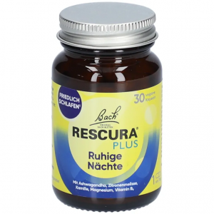 Rапсулы Баха RESCURA® PLUS «Спокойные ночи» с ашвагандой 30шт. Rапсулы Баха RESCURA® PLUS «Спокойные ночи» с ашвагандой 30шт.
