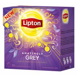 Чай Lipton черный в пирамидках Amazingly Grey pyramidi musta tee 20шт.