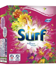 Порошок для стирки цветного белья тропические цветы Surf Tropical Lily & Ylang 1,610кг