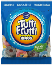 Жевательные конфеты (колечки)  FAZER Tutti Frutti Rings 180гр
