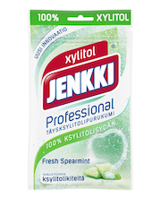 Жевательная резинка без сахара свежая мята Jenkki Professional fresh spearmint 70гр