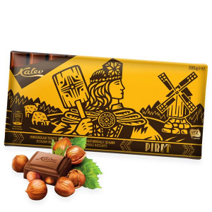 Молочный шоколад с целыми лесными орехами Kalev 300гр