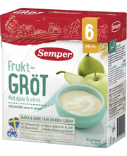 Каша Semper Grod/grot  яблоко-груша (с 6 месяцев) 480гр