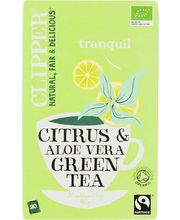 Чай зеленый органический (цитрус, алое вера) Clipper Vihreä tee 20 пак.