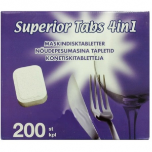 Таблетки для ПММ Superior Tabs 4 in 1 - 200таб.