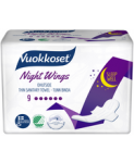 Ночные прокладки  Vuokkoset  Night Wings 9шт.