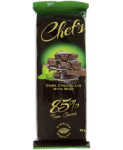 Темный шоколад 85% cacao с мятой, Chef's Dark choco 90гр