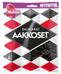 Салмиачные жевательные конфеты Malaco Aakkoset Salmiakki 180гр