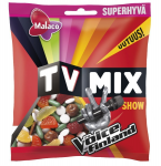 Ассорти фруктовых и лакричных жевательных конфет и карамелек Malaco TV Mix Show choco 280гр