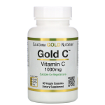 Витамин C 1000 мг California Gold Nutrition Gold C 60кап.