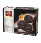 Печенье «Вlack & Сhocolate» с какао и кремовой начинкой с шоколадным вкусом, 176гр