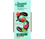 Молочный шоколад с малиной и семенами киноа Sweet & Safe без сахара "Stevia"90гр