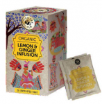  Органический травяной чай MINISTRY OF TEA Lemon & ginger infusion 20пак.
