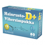 Витамины для суставов с акульим хрящем Via Naturale Hainrusto+vihersimpuk  + D3 80кап.