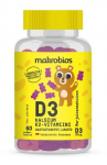 Витамины для детей (мишки) с ягодным вкусом Macrobios Plush D3 + Ca + K2 60кап.