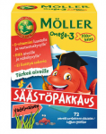  Витамины (вкус фрукты) Moller Omega-3 Möller Little Fish для детей 72пастилки