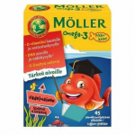 Витамины (вкус малина) Moller Omega-3 Pikkukalat для детей 45пастилок
