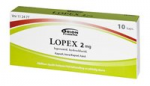 Противодеарейноес средство  Лопекс (лоперамид) LOPEX 2 mg 10кап.