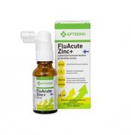 Спрей для горла при первых симптомах гриппа FluAcute Цинк, В5, глицерин, сорбитол (лимон,имбирь) 20мл
