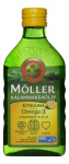 Рыбий жир Moller Omega 3 Kalanmaksaoljy с витаминами A, D3 и E(c лимоном )250мл