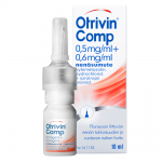 Спрей для лечения ринита Otrivin,Отривин Комп 0,5 мг/мл + 0,6 мг/мл 10мл