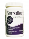Противовоспалительный препарат Serraflex serrapeptidaasi 100000 U, Серрафлекс  (Серрапептаза) 60кап.