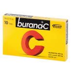 Обезболивающие и жаропонижающие средство для детей и взрослых BURANA+С 10таб.
