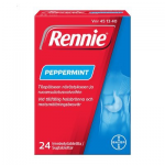Леденцы Ренни (мята перечная) Rennie  Peppermint 24шт.