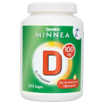 Витамин Д3 на основе подсолнечного масла 100 мкг (холекальциферол) Minnea 200капсул