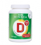 Витамин Д3 на основе подсолнечного масла 150 мкг (холекальциферол) Minnea 150капсул