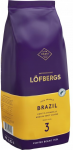 Кофе в зернах Lofbergs Brazil (крепость 3) 1кг