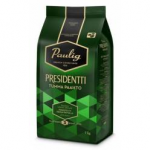 Кофе в зернах темной обжарки (крепость 3) Paulig Presidentti Tumma Paahto  1кг