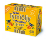 Масло черники и облепихи в капсулах Omegat 3-6-7-9 + витамин А Via Naturale 60кап.