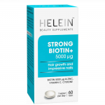 Усиленный биотин 5000 мкг + цинк, витамин С, цистеин HELEIN STRONG Biotin 60кап.