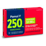   Болеутоляющий и жаропонижающий препарат для детей (вкус банан) 250мг Pamol F 12таб.