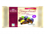 Пряники Gingerbread фигурные с яблочно-сливовой начинкой покрытые шоколадом 200гр