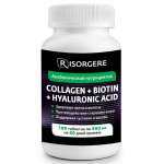 Коллаген, витамин С, гиалуроновая кислота и биотин Risorgere 180 капсул