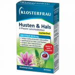 Леденцы от кашля и боли в горле без сахара Klosterfrau Husten & Hals(мальва, подорожник)20шт.