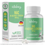  N-ацетил-L-цистеин Vitabay NAC 600 mg (N-Acetyl L-Cystein) 120кап.