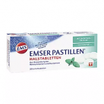Пастилки при болях в горле и кашле без сахара (ментол) Emser Pastilles 30шт.