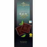 Тёмный шоколад J.D.Gross с мятой, 56% какао 125гр