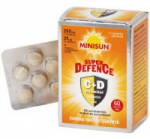 Комплекс для укрепления иммунитета C+D3, цинк и эхинацея (лимон)Minisun Super Defence 60таб