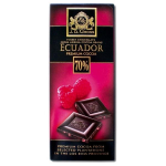  Шоколад J.D. Gross Ecuador Raspberries черный с малиной, 70% какао 125гр