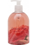 Роскошное цветочное мыло розовые цветы Luxury Kukkasaippua 500мл