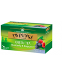 Зелёный чай с малиной и черникой  Twinings Green Tea 25пак.